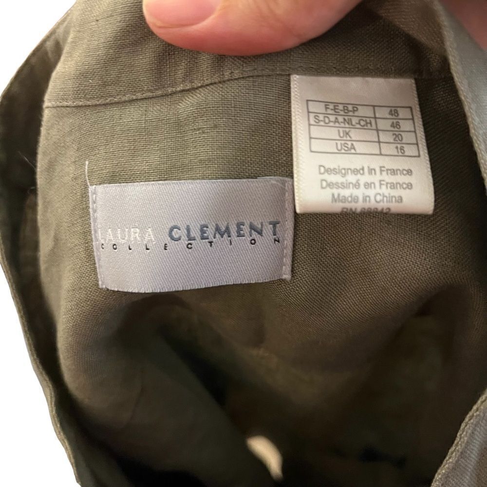 Laura Clement Collection 100% Linen Top - Picture 8 of 10